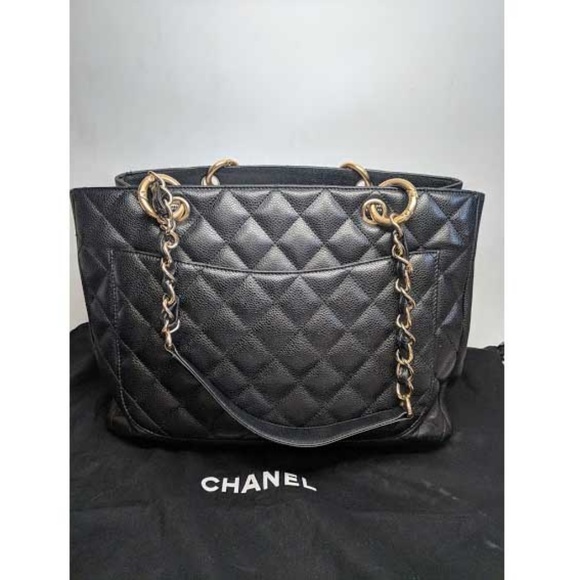 SOLD Chanel Black Grand Shopping Caviar Tote - Picture 7 of 8